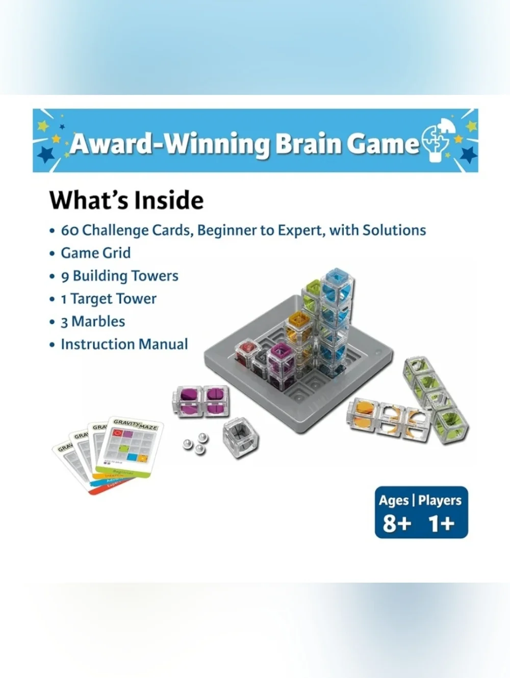 Gravity Maze Falling Marble Logic Game, Thinkfun | EUC |Single Player